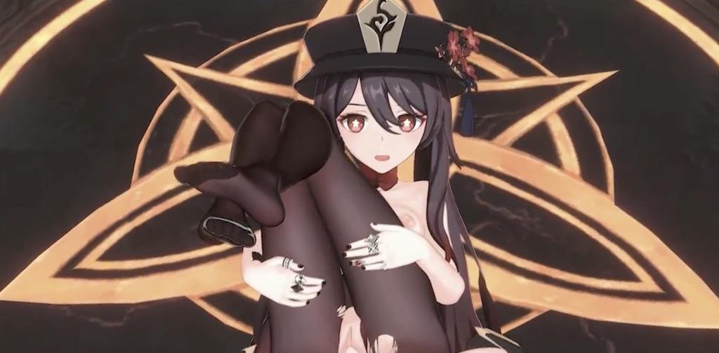【3D超刺激】甘雨×胡桃激情互干！角色扮演互骑太带感了！ 海报