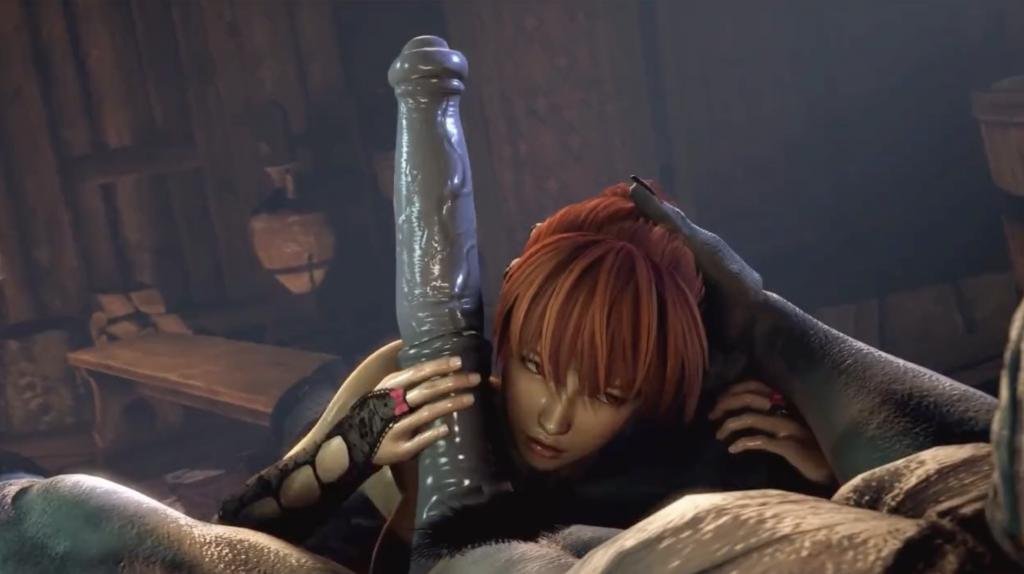 【超逼真CGI】狰狞异兽狂暴入侵 巨根暴插绝美女主 紧致蜜穴蜜汁四溅 海报
