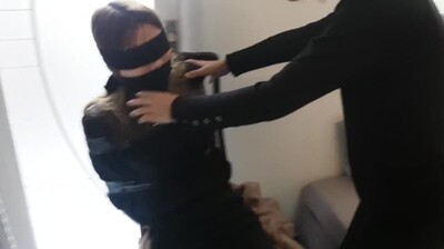 极品少妇蒙眼捆绑调教，强制玩弄高潮喷水失禁 海报