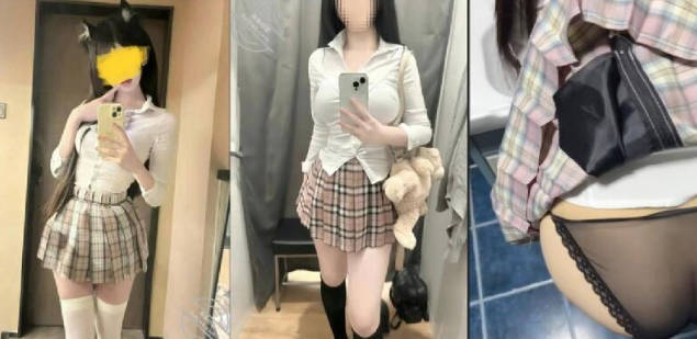 內射穿JK的妹妹，想要出門約會，被我按在馬桶上強上內射灌滿 海报