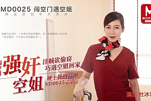 91麻豆国产原创剧情片MD0025闯空门遇空姐-淫贼欲盗窃巧遇空姐在家自慰硬上草到高潮-杜冰若 海报