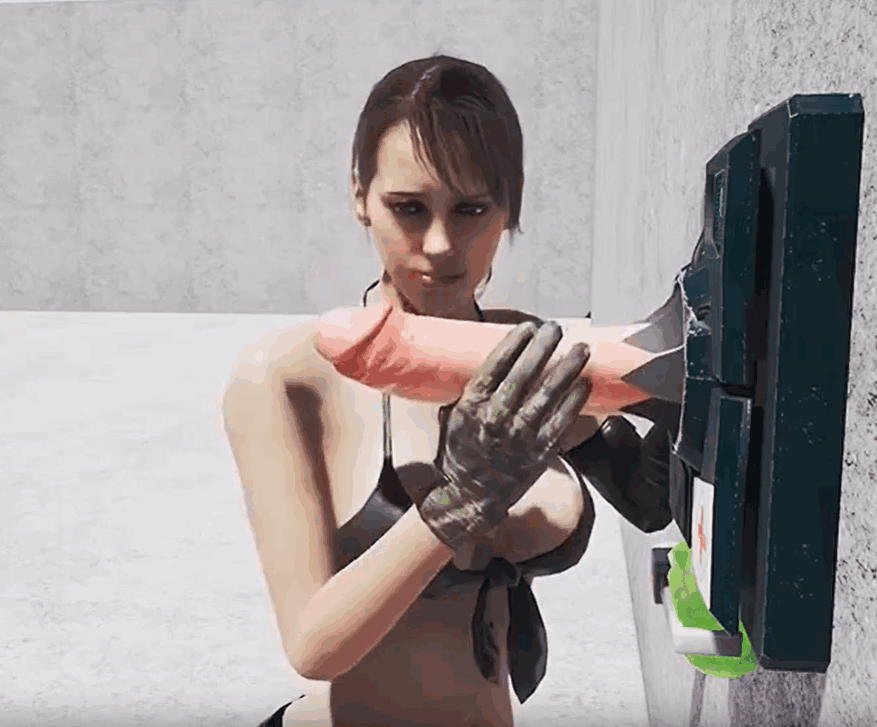 性感女性尝试 CGI 动画中的动物色情内容 海报