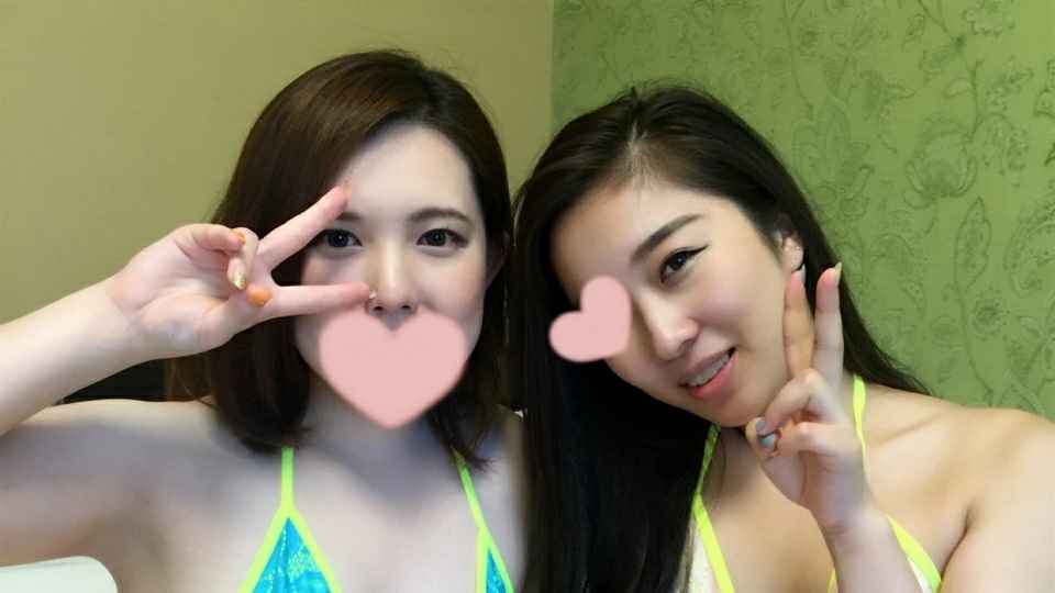 Heydouga -PPV マリ ユリア – 【個人撮影】マリ&ユリア 水着美女2人とお酒の勢いで生ハメ！中出し！ 海报