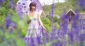 JasmineJ紫色花海的爱的。 海报