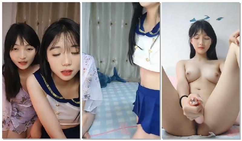 ❤️仙女落泪【 06年小甜甜】校花女神带闺蜜首播道具互插，播着播着觉得自己很委屈泪流不止！1 海报