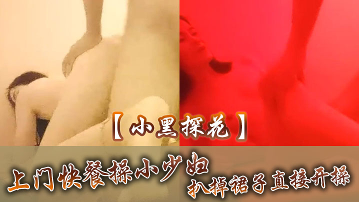 【小黑探花】上门快餐操小少妇，扒掉裙子直接开操，扶着屁股后入撞击，搞完速度走人 海报