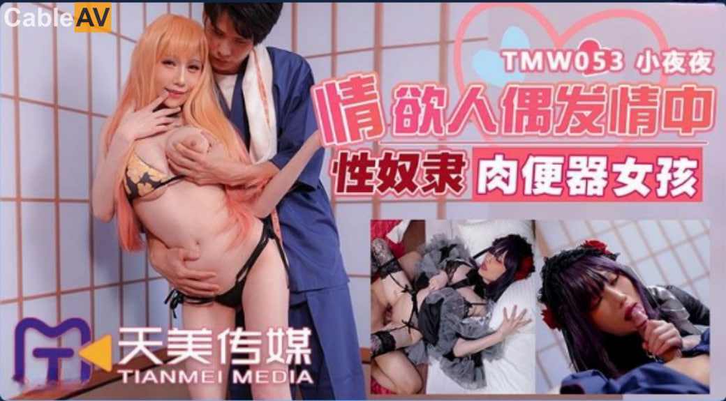 【天美传媒】TMW053 情欲人偶发情中性奴隶肉便器女孩夜夜 海报