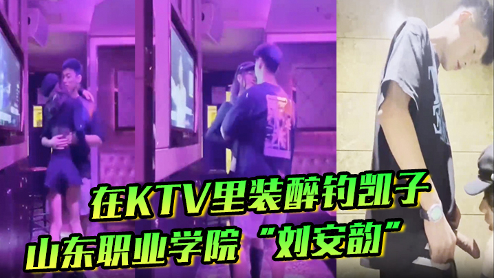 山东职业学院“刘安韵”在KTV里装醉钓凯子，并勾引到卫生间后入 海报