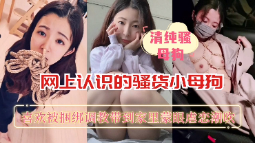 【SM调教泄密】网上认识的骚货小母狗喜欢被捆绑调教带到家里蒙眼虐恋潮吹 海报