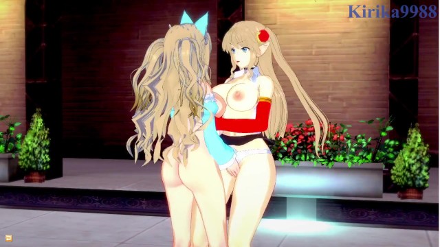 【3D】佳恩和阿玛瑞参与了激烈女同性恋游戏 海报